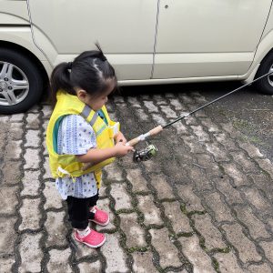 ムスメちゃん初めての魚釣り(実釣編)