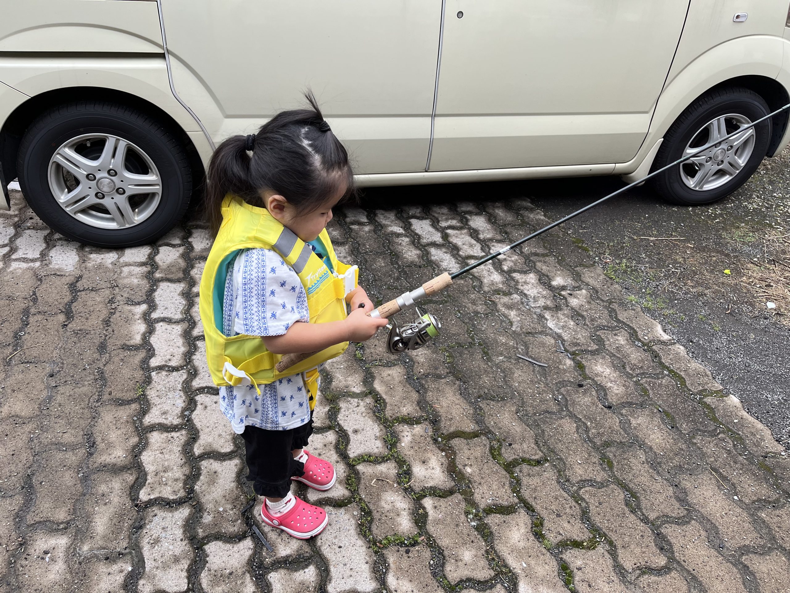 ムスメちゃん初めての魚釣り(実釣編)