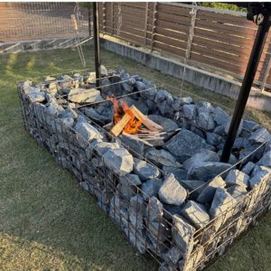 ガビオンか…ファイアーピット…