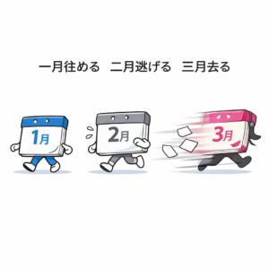 毎年、「一月往ぬる二月逃げる三月去る」が加速していくのですが…