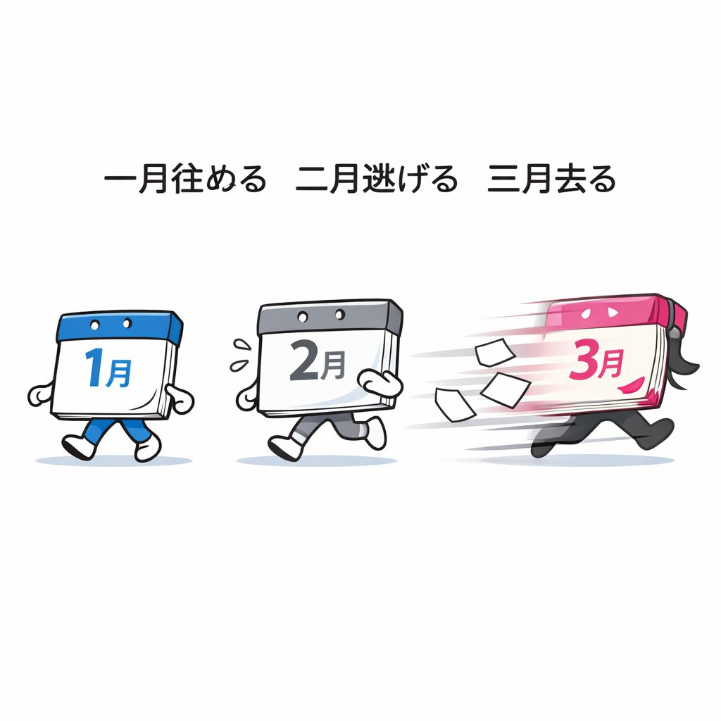 毎年、「一月往ぬる二月逃げる三月去る」が加速していくのですが…